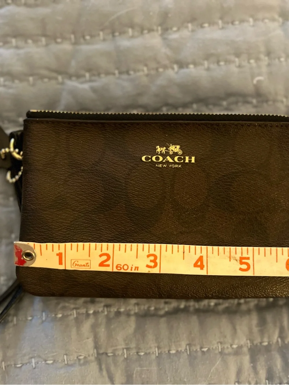 Coach Double Zipper Wristlet